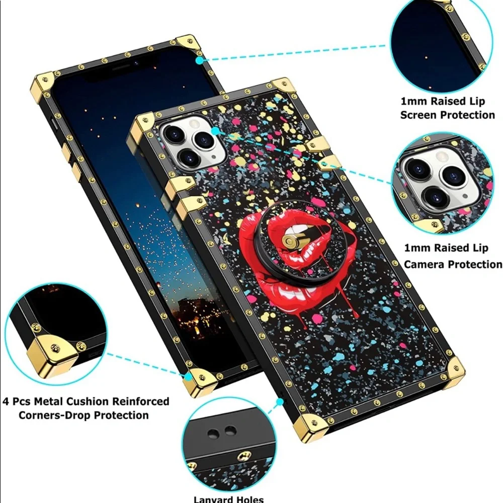 COPY - Iphone 11 Pro Max Case with Kickstand for Girls Women Soft TPU Luxury